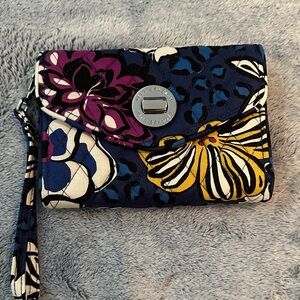 Vera Bradley Floral Quilted Wristlet
